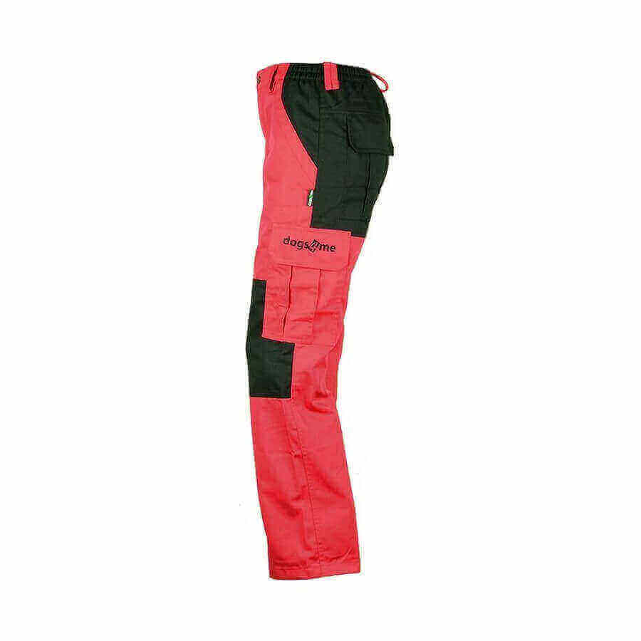 Hondensport broek MONTI 4 Hondensport broek MONTI rood zijkant