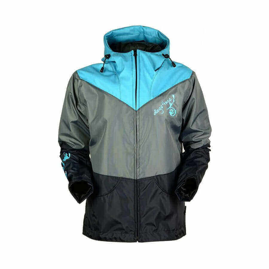 Hondensport trainingsjas TECH licht blauw front